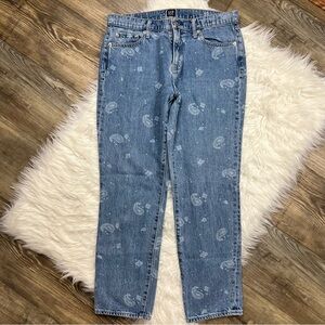 Gap Best Girlfriend Paisley Print Jeans